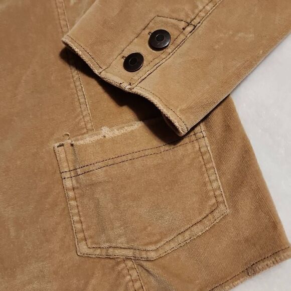 BB's Closet Women's Biege Corduroy Distressed Blazer in Size 2X - Picture 2 of 12